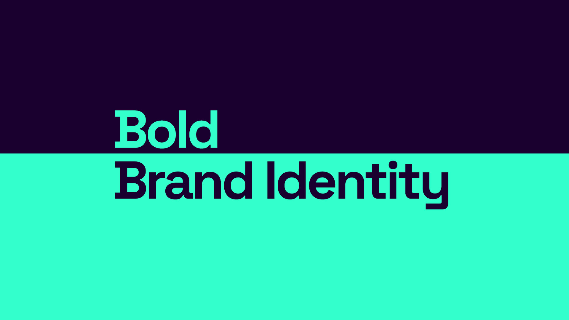 bold brand identity